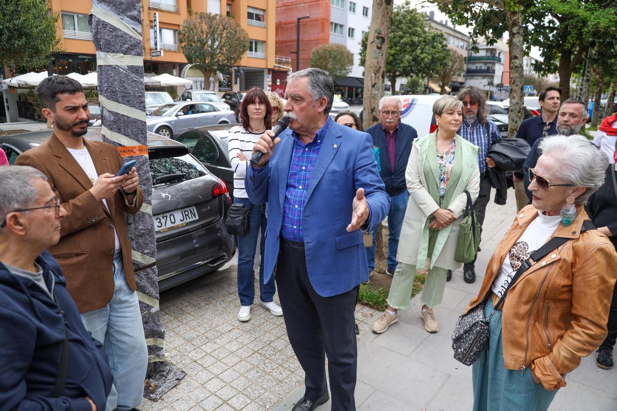 Protesta en Oleiros contra el «abuso» y el «sobreprecio» de Fenosa en las obras