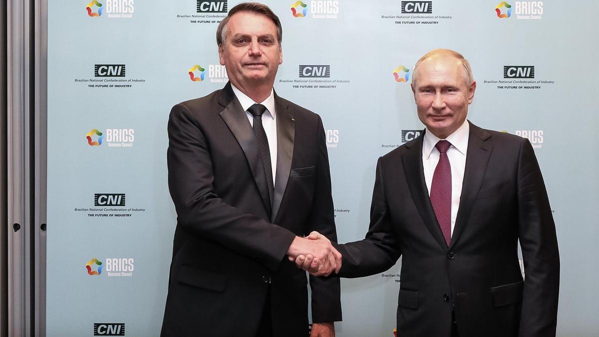 Jair Bolsonaro y Vladímir Putin, en una foto de archivo.