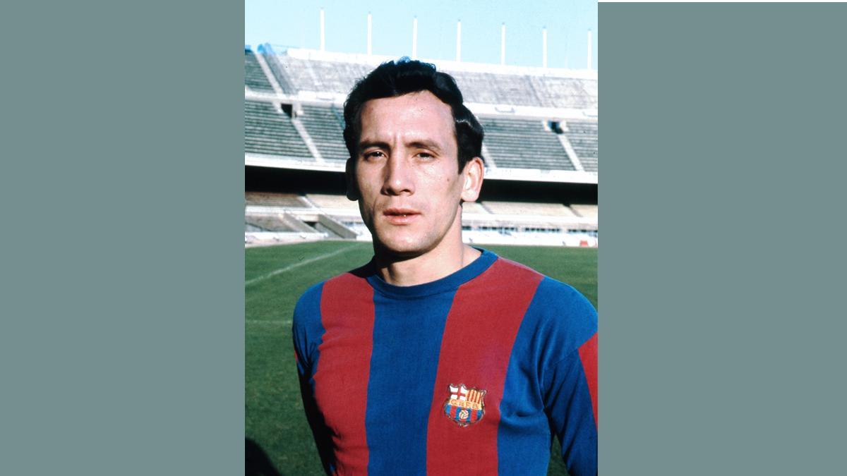 Teófilo Dueñas defendió la camiseta del FC Barcelona las temporadas 1970-71 y 1971-72