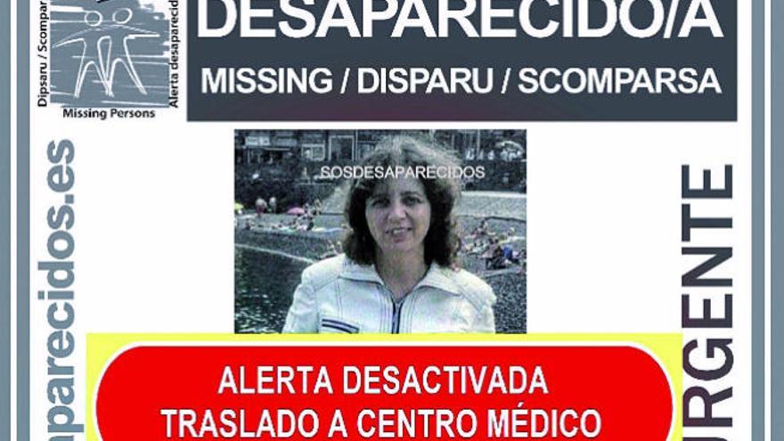 La foto de la desaparecida.