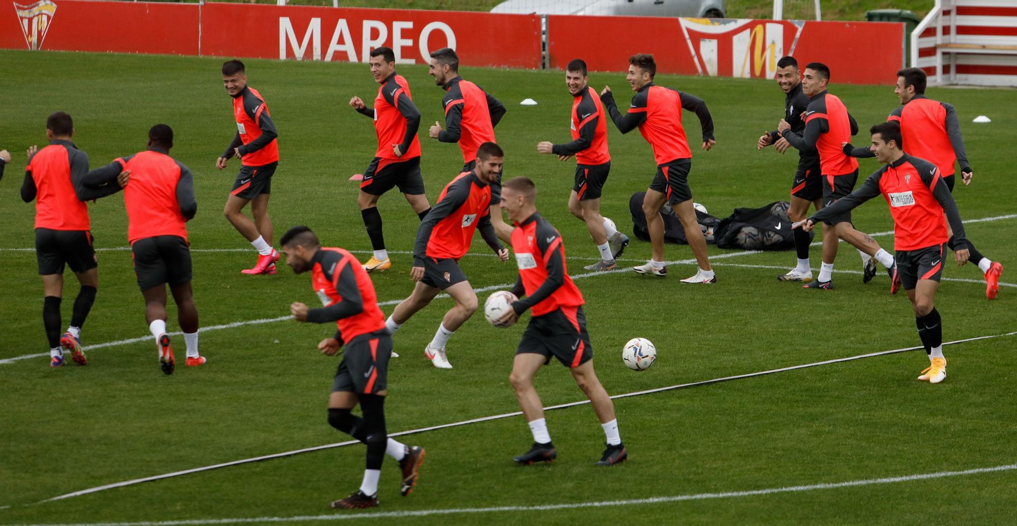 Entrenamiento del Sporting