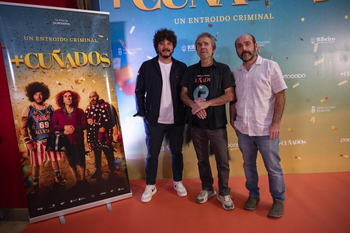 Touriñán, De Lira e Federico Pérez na preestrea na Coruña esta semana.