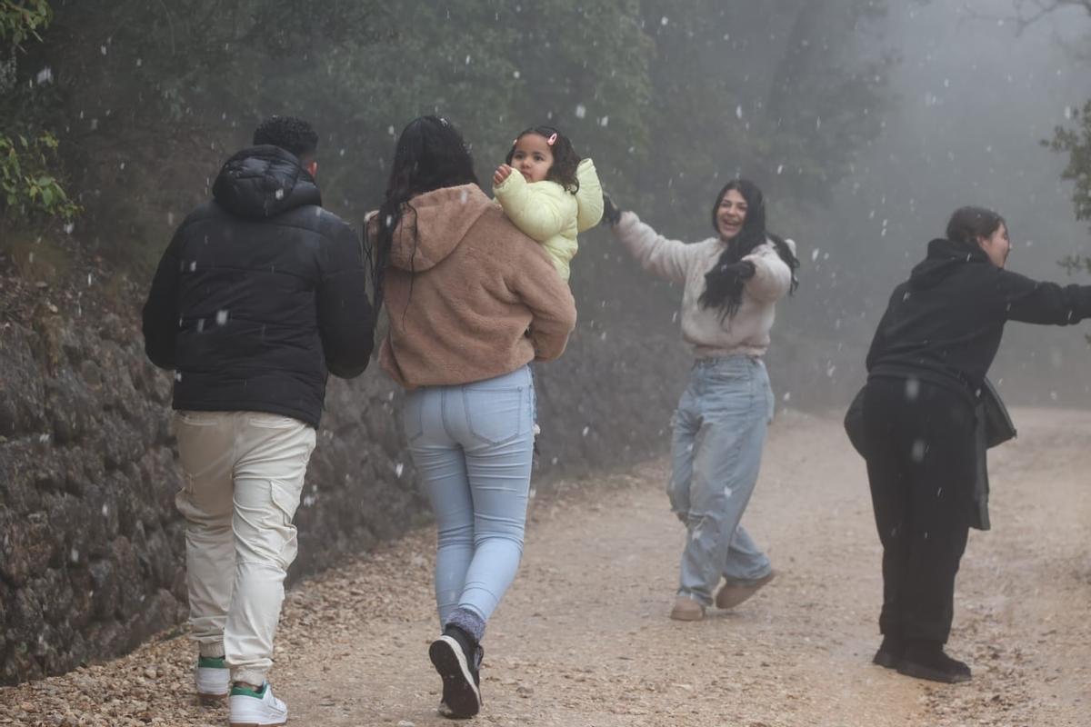 Aguanieve en la Font Roja