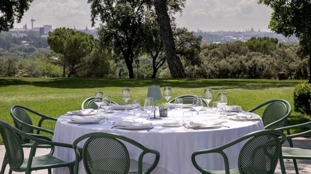 La terraza de Iván Saez en el Club de Campo (Madrid).