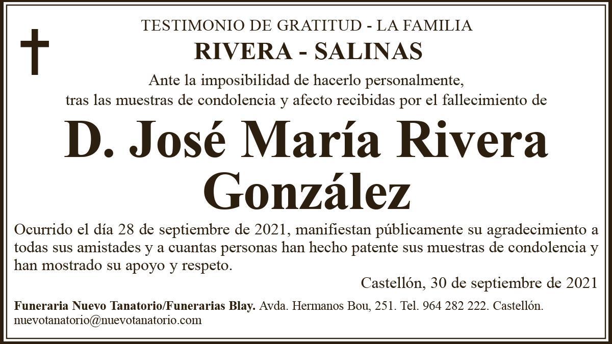 D. José María Rivera González