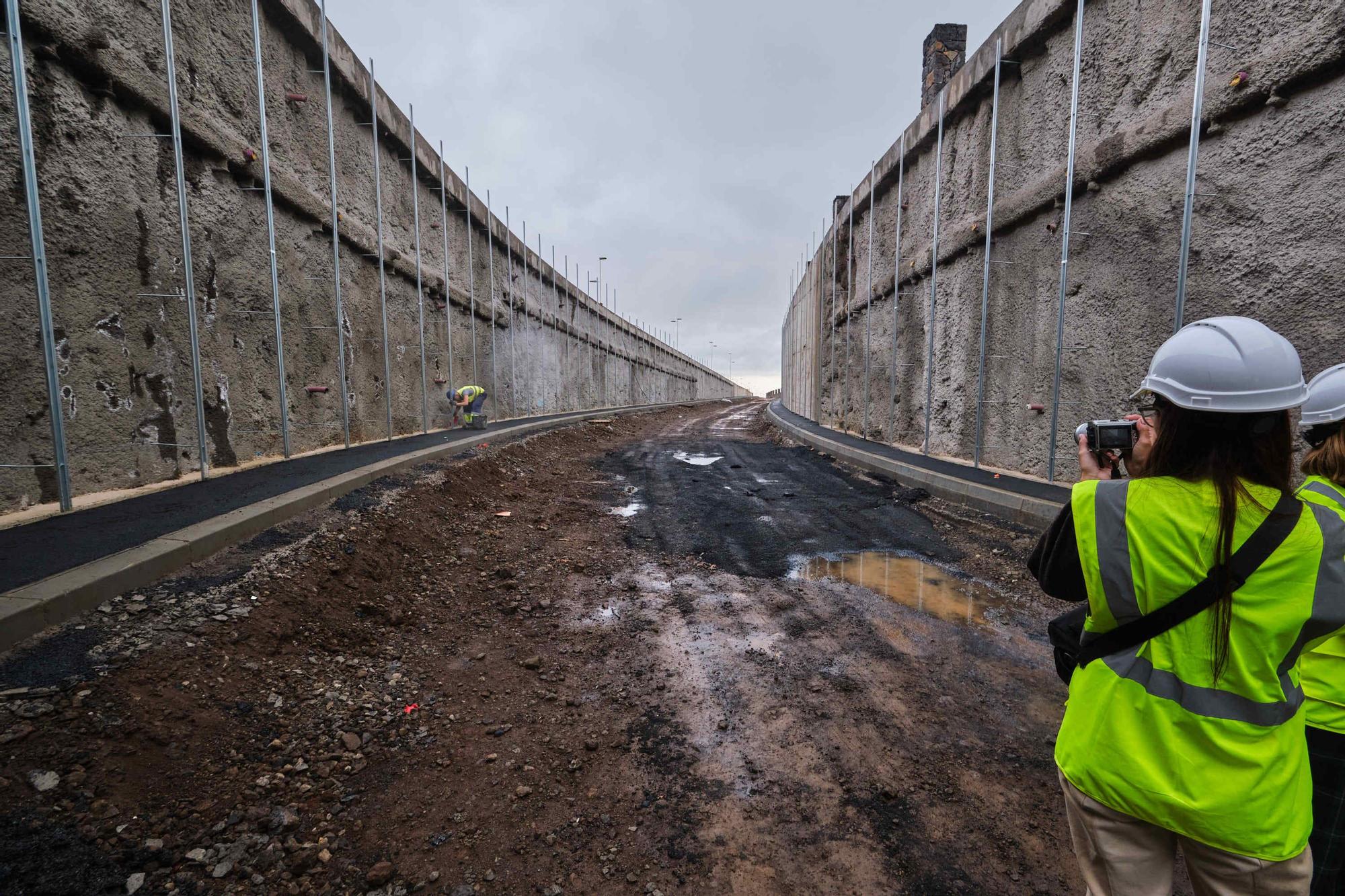 Obras de la pasarela del Padre Anchieta