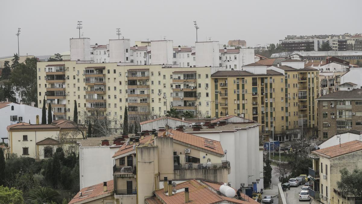 Bloques de viviendas en Cáceres.