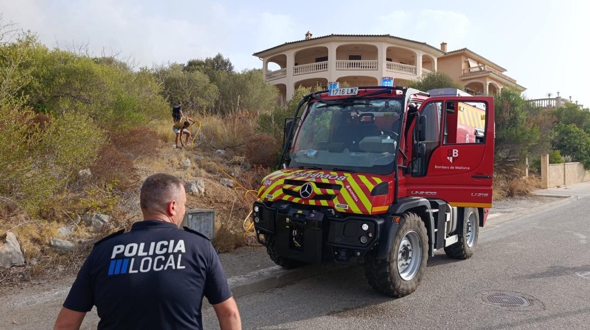 Controlado un incendio en el Puig de sa Bassa
