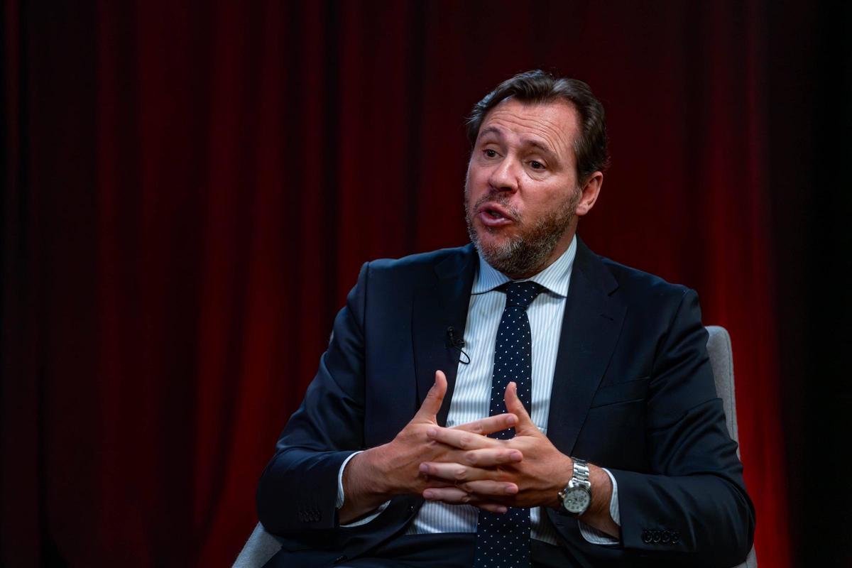 El ministro de Transportes, Óscar Puente, durante la entrevista en EL PERIÓDICO, el jueves de la semana pasada.