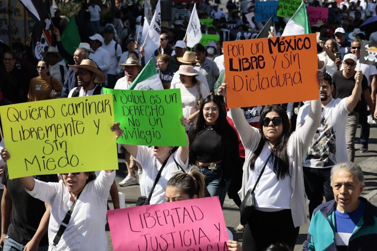 Incidentes en la marcha de la ‘Generación Z’ contra la corrupción en México
