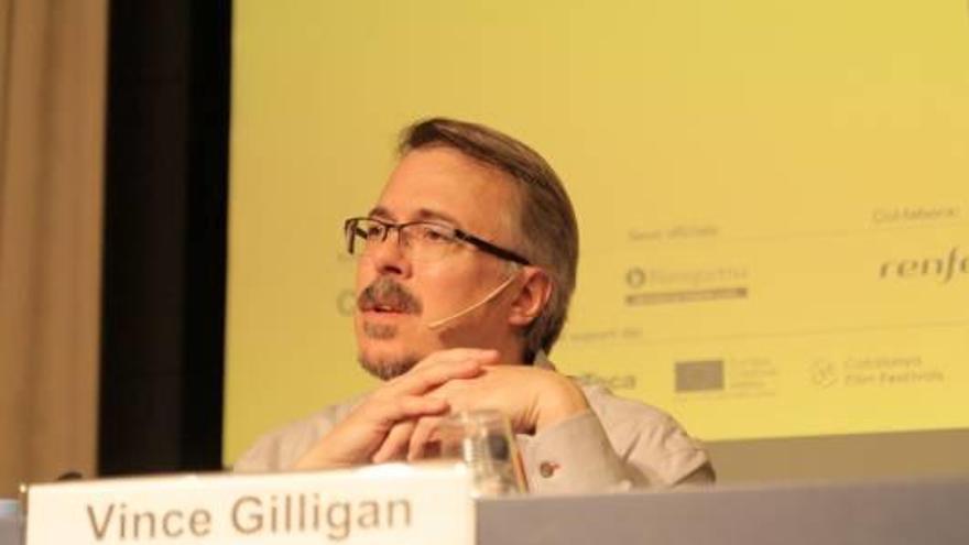 Vince Gilligan, durant una «masterclass» a Serielizados Fest.