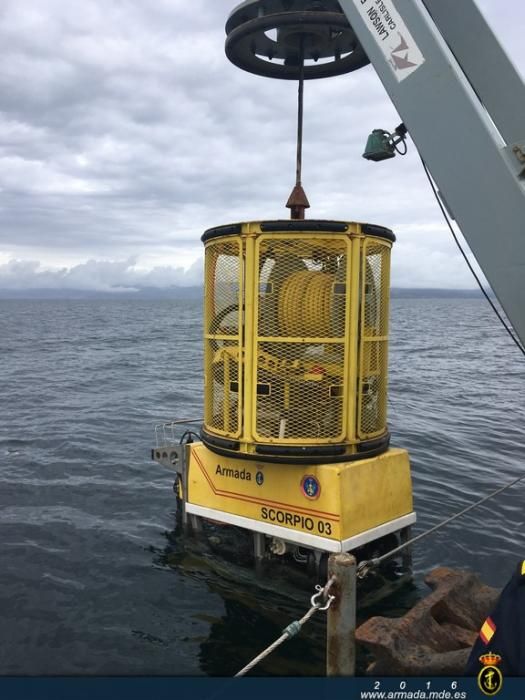 El Buque Neptuno localiza el acorazado 'España', hundido en Santander en 1937