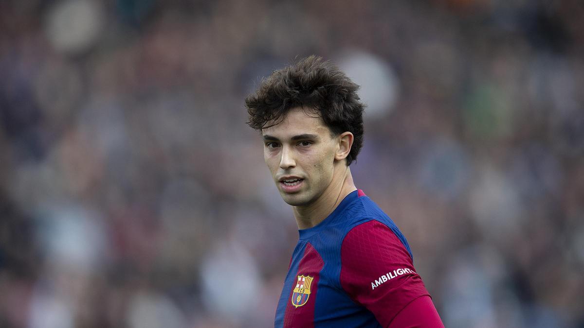 João Félix, en Montjuïc durante el Barça-Getafe.