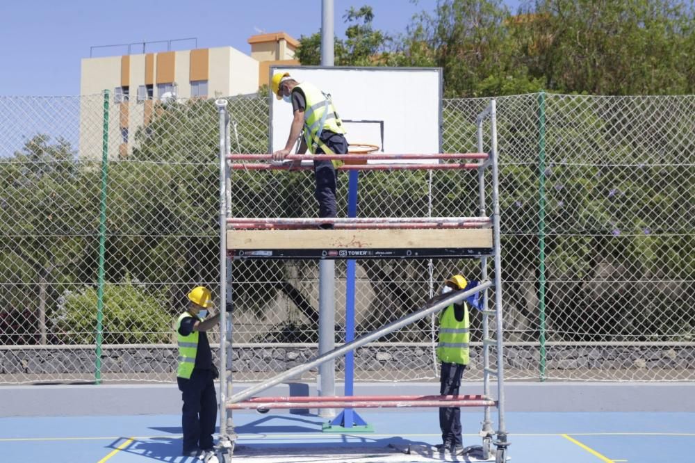 Obras de mejora en las canchas