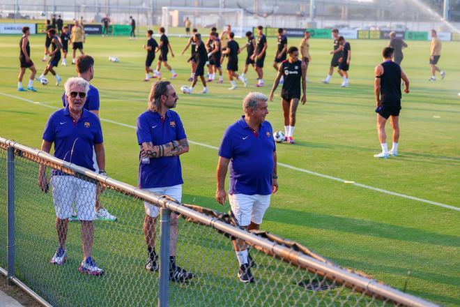 Así ha sido el entrenamiento del Barça en la Base Naval de la Marina de Annapolis para preparar el clásico