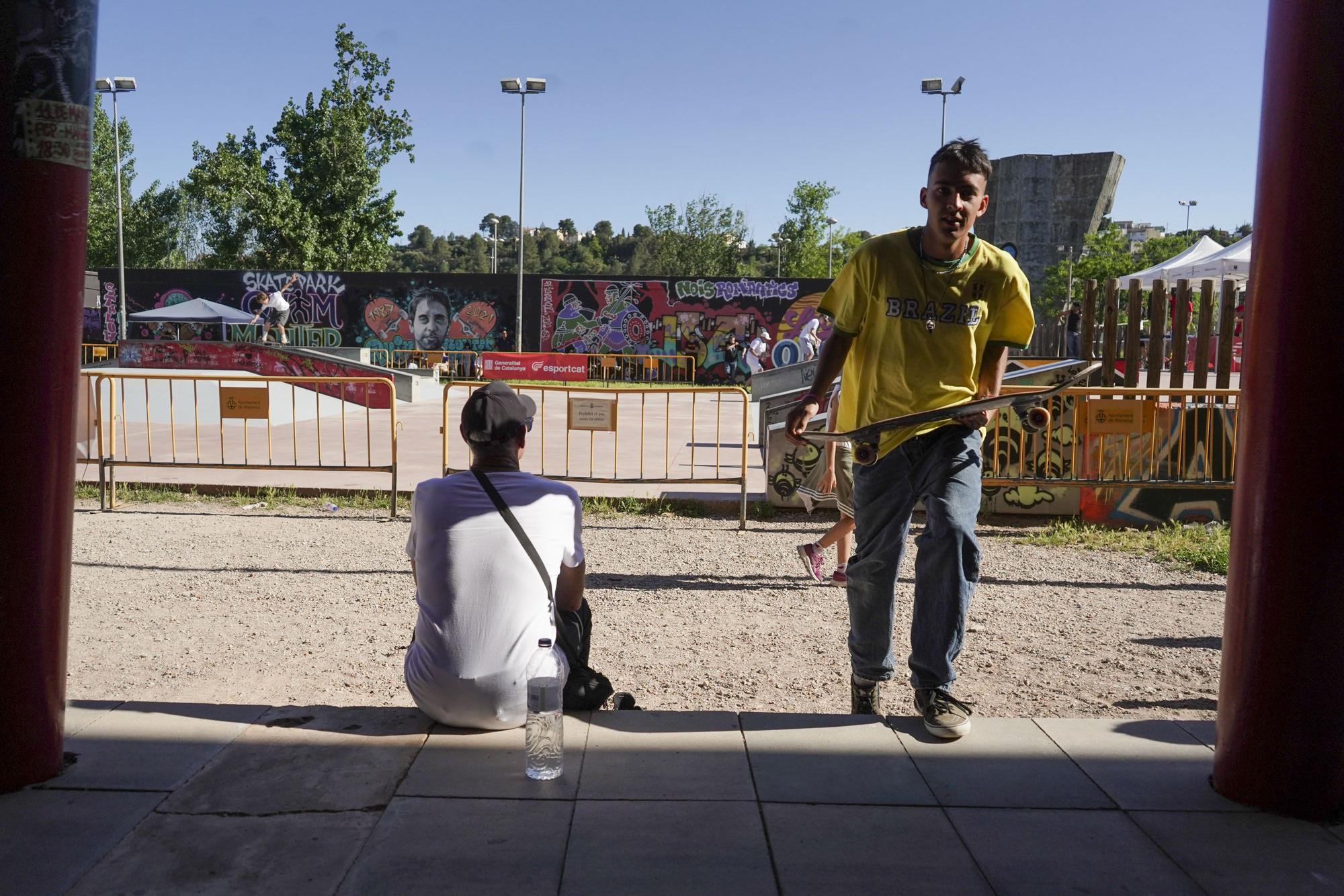 Els 'skaters' celebren la primera jornada de la lliga catalana a Manresa