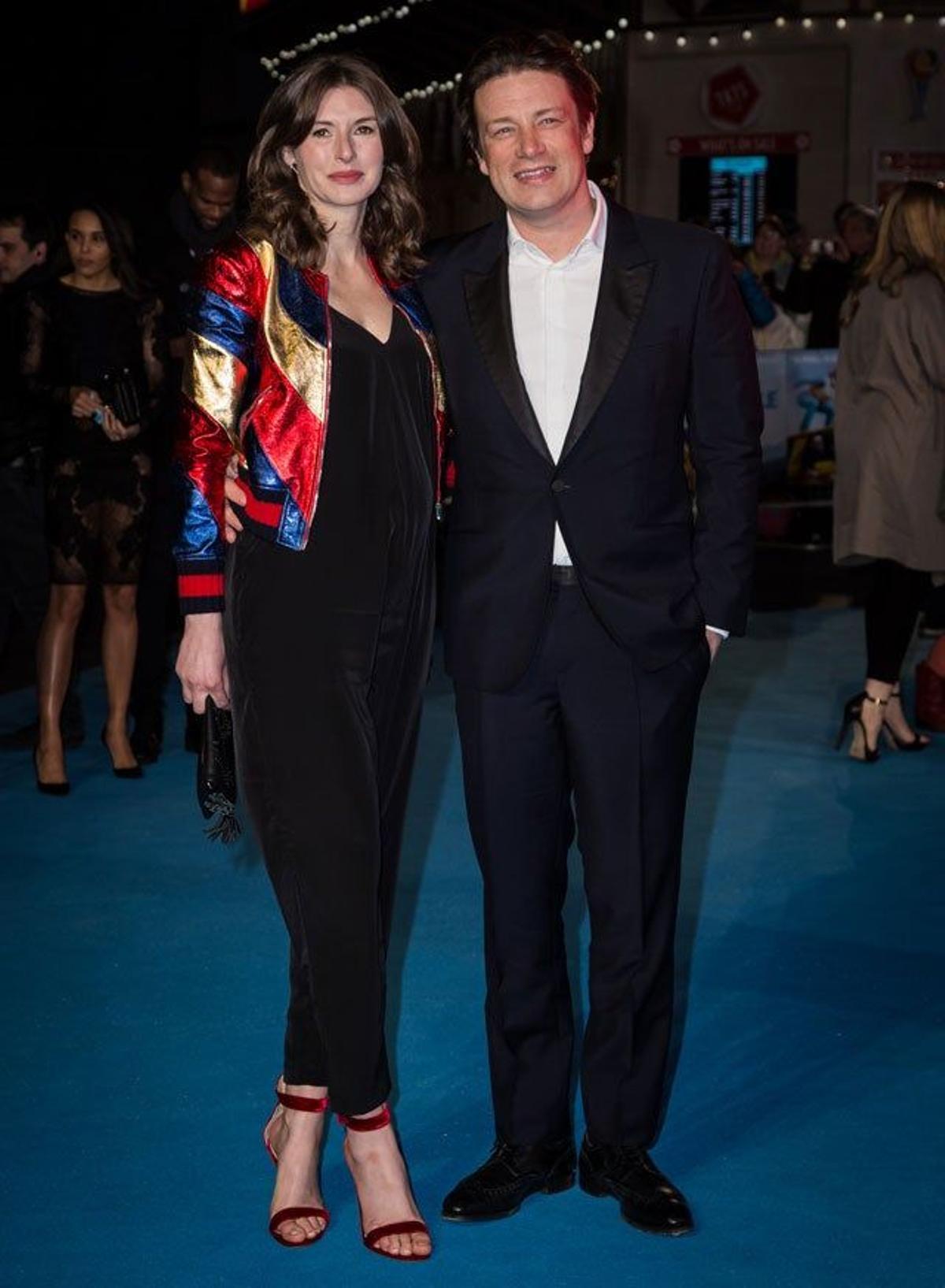 Jools y Jamie Oliver, en el estreno de Eddie, the eagle en Londres.