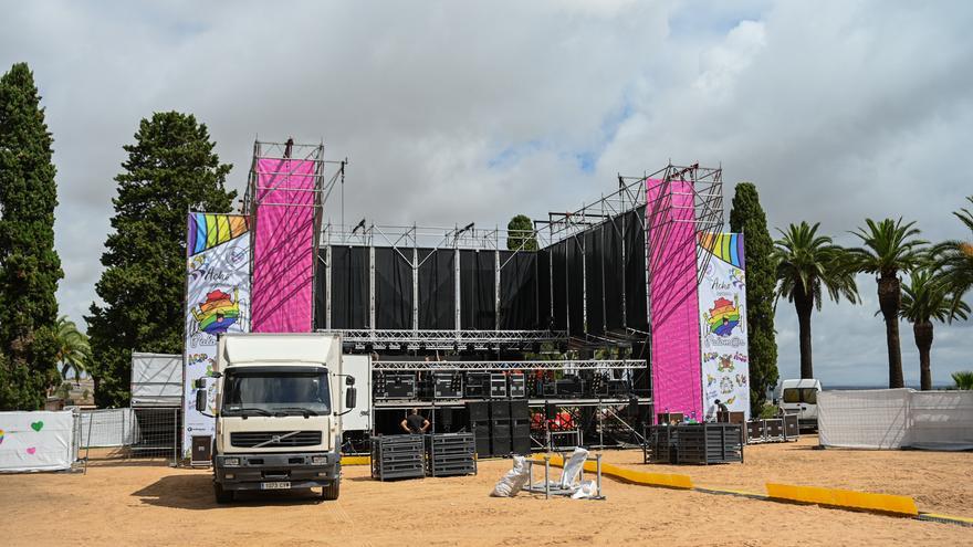 Todo listo en Badajoz para Los Palomos