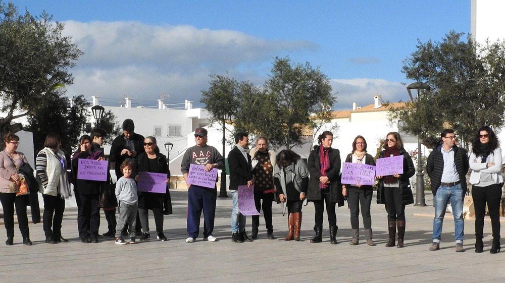 Manifestación en Formentera.