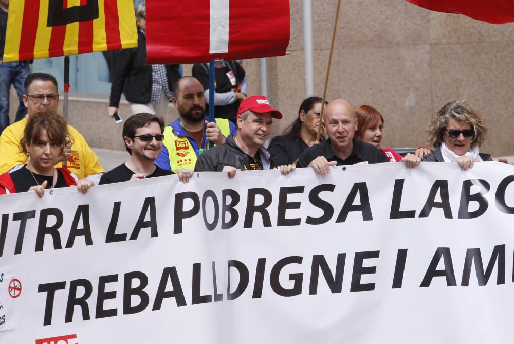 Manifestació del primer de maig a Girona