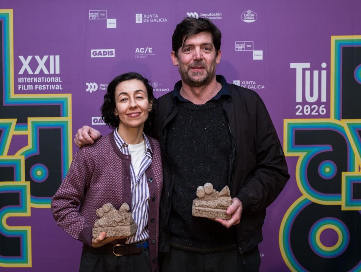 Xiana do Teixeiro y Berio Molina, ganadores ex aequo en Galicia. | PABLO NUNES