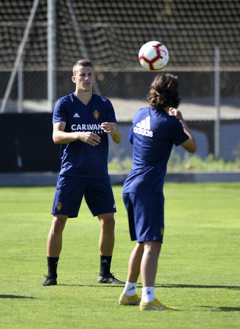 Entrenamiento del Real Zaragoza en la Ciudad Deportiva