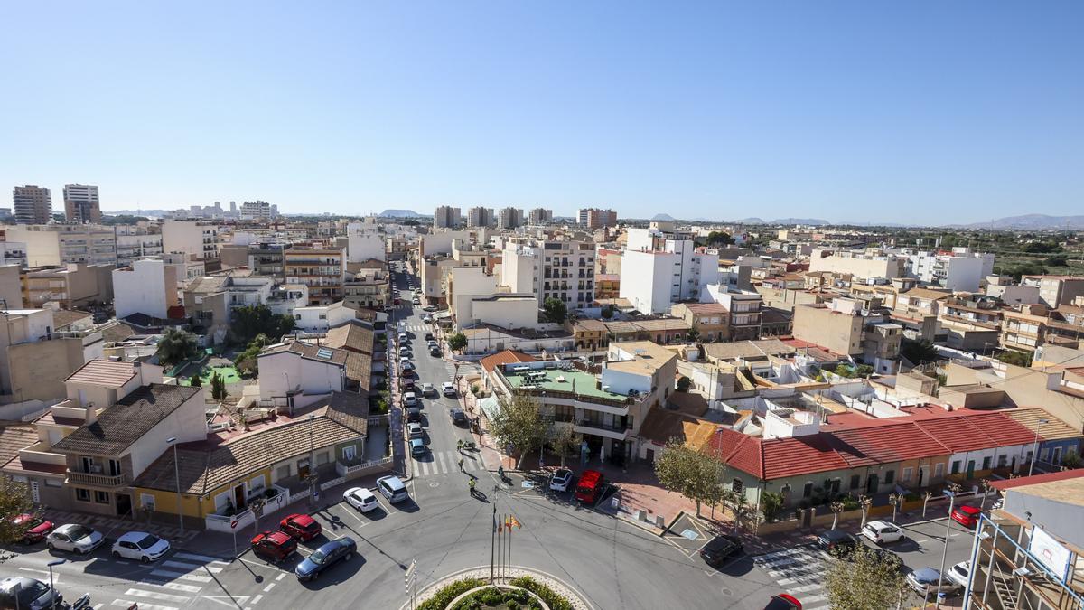 Vista del centro urbano de El Campello