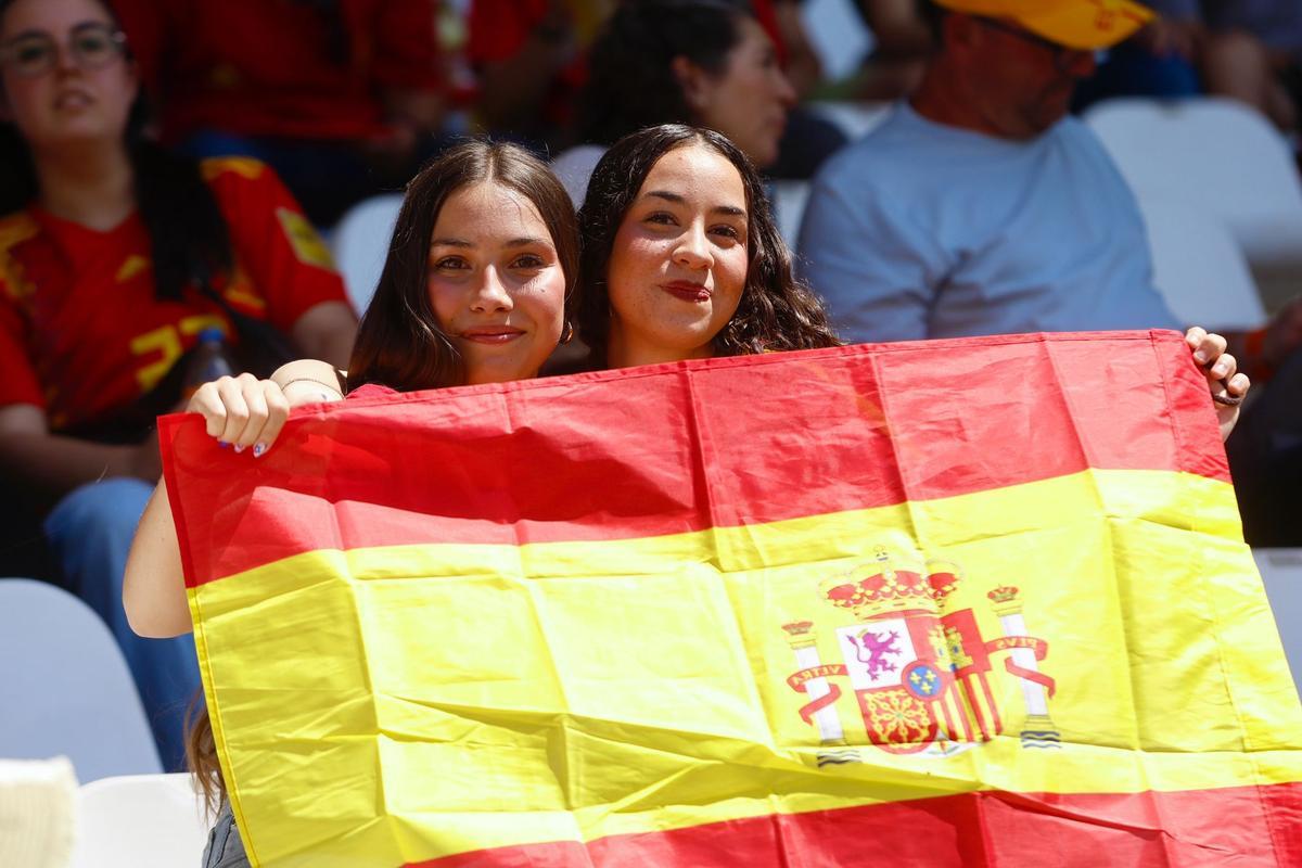 La afición de Córdoba, con la selección española