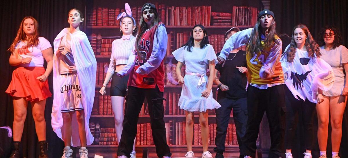 Un instante ayer de la  
representación. |  P.  Gamarra