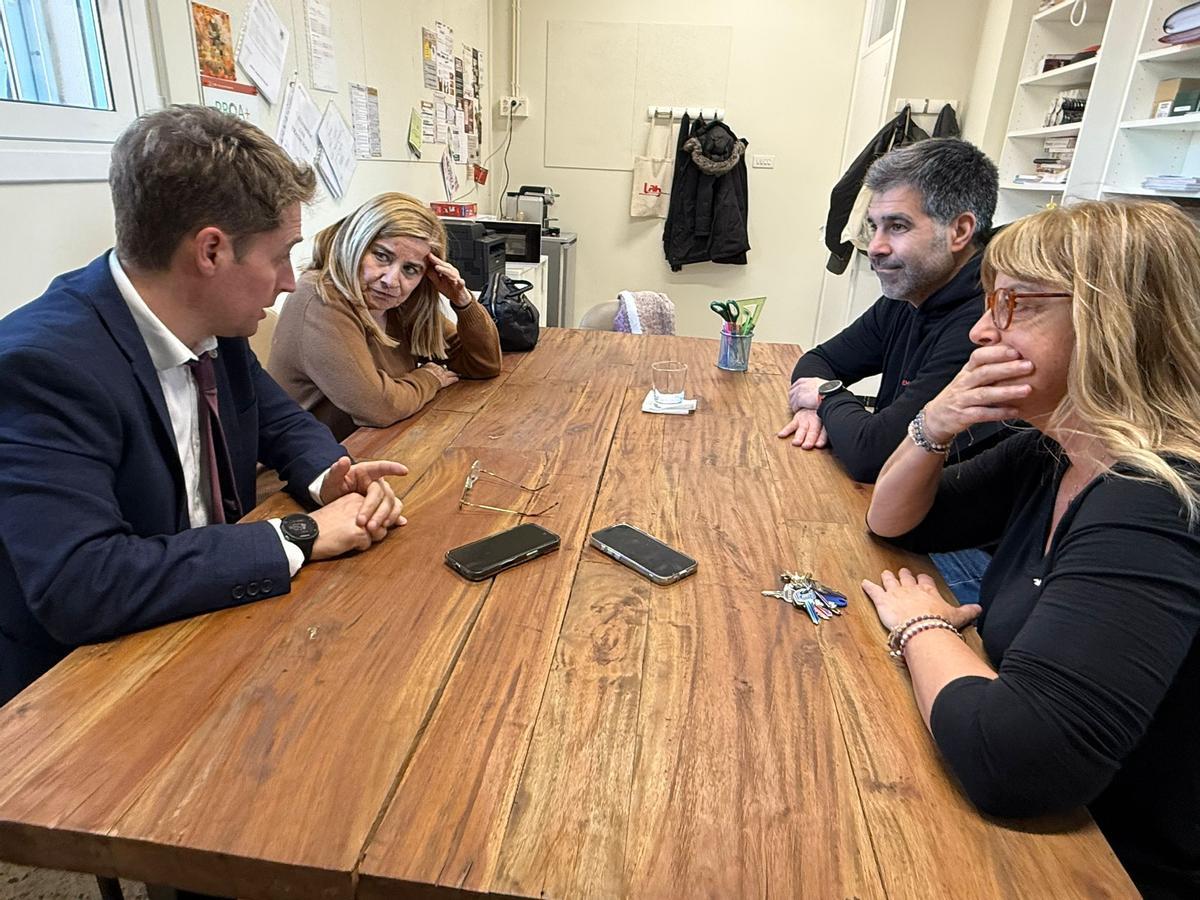 Masquef en una reunió de coordinació.