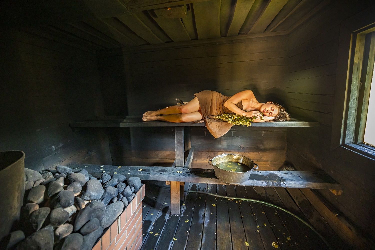 Sauna de humo en Villa Ööbikuoru.