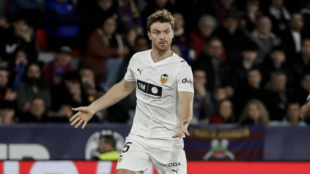 Lucas Beltrán llegó cedido al Valencia de la Fiorentina a inicios de septiembre