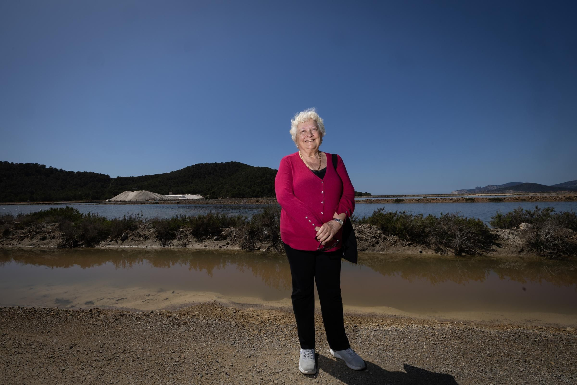 Esperança Marí este lunes en ses Salines, poco después de la entrevista con Diario de Ibiza.