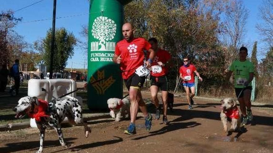 Participantes de la carrera en la edición de Benavente.