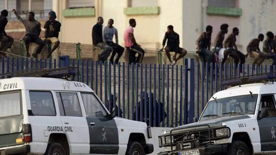 Melilla sufre un nuevo intento de salto masivo