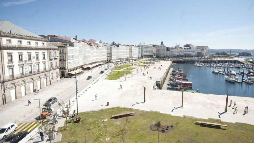 Panorámica de la zona urbanizada de la Marina desde la Autoridad Portuaria.