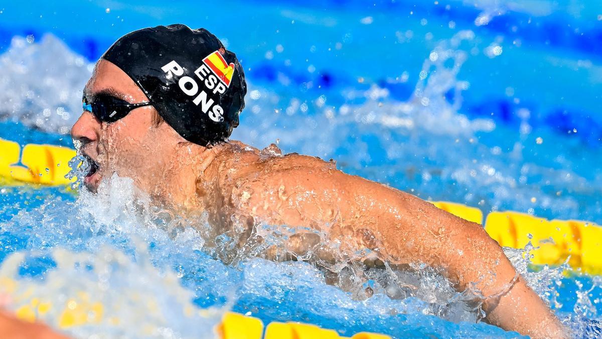 Joanllu Pons, hoy durante la final de los 400 estilos del Europeo de Roma