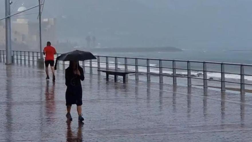 Y por fin llegó la lluvia este viernes a Canarias