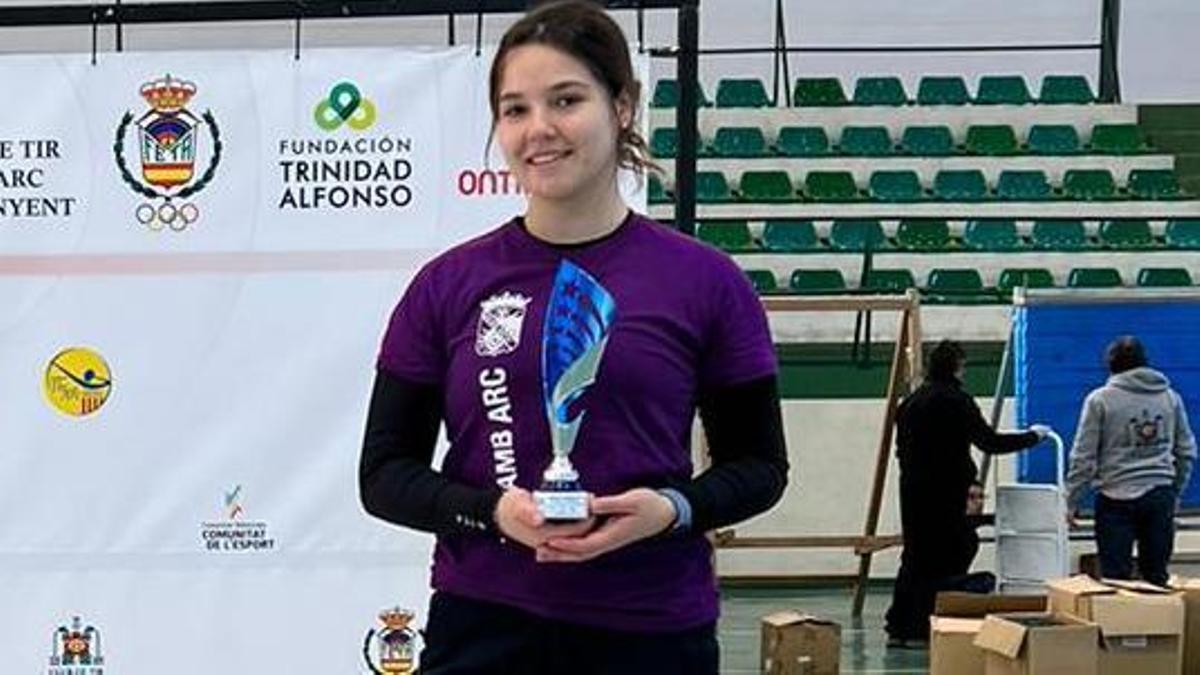 Raquel Tejada Martí en el podio