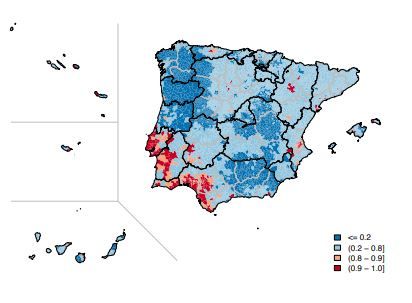 Atlas de la mortalidad por cáncer en España y Portugal (2003-2012).