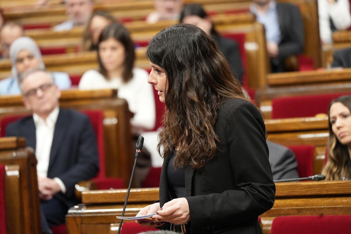 La presidenta del grupo de Junts en el Parlament, Mònica Sales