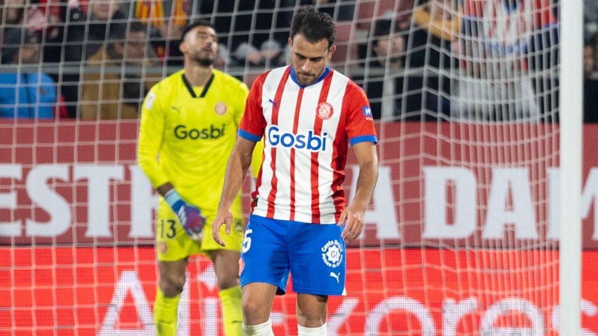 Eric Garcia durante el partido entre el Girona y el Athletic