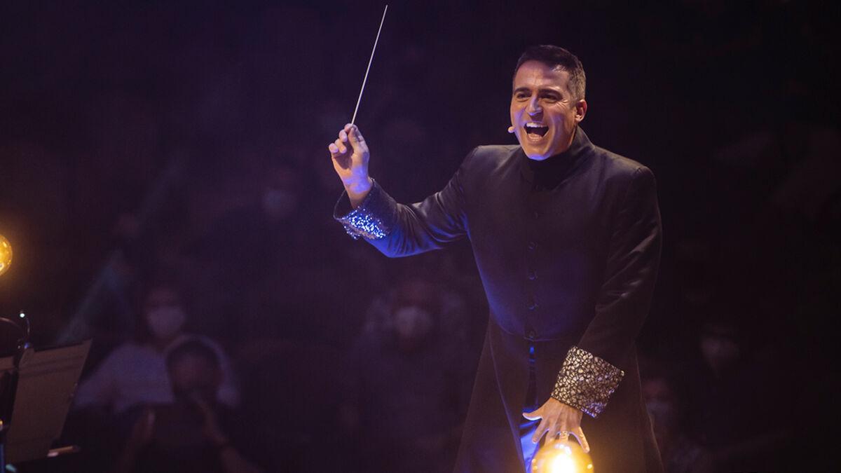 Constantino Martínez-Orts durante una actuación de la Film Symphony Orchestra.