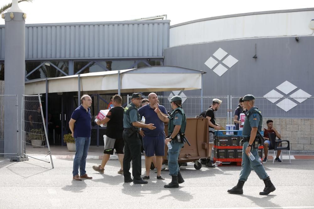 La Guardia Civil precinta el Marenostrum Festival