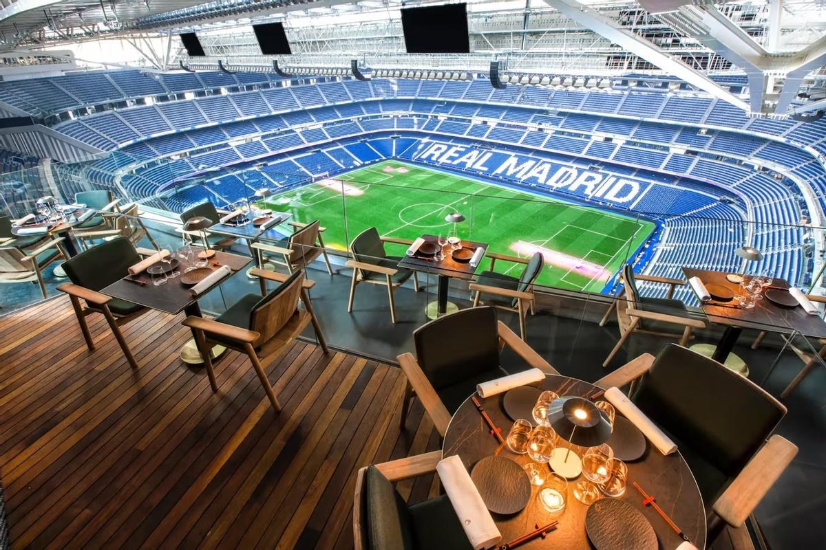 El nuevo palco VIP del Real Madrid que abrió en marzo en el Santiago Bernabéu.