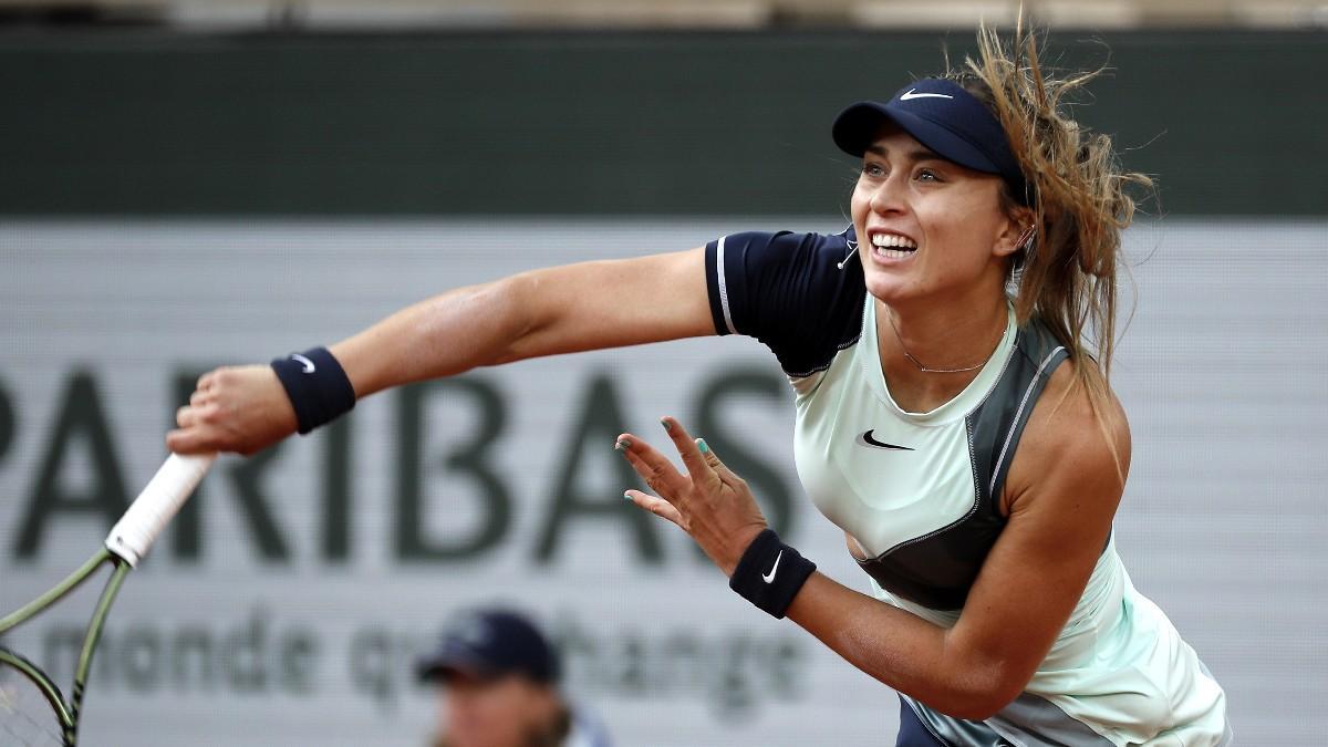 Paula Badosa, durante el encuentro de la primera ronda en Roland Garros