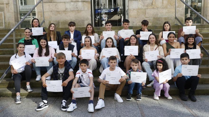 Los jóvenes reconocidos en la Gala del Deporte