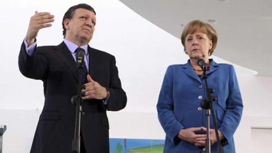 Barroso y Merkel apuestan por "más Europa"