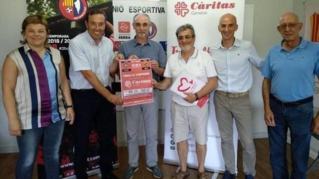El partit solidari va ser presentat ahir a l'estadi Municipal.