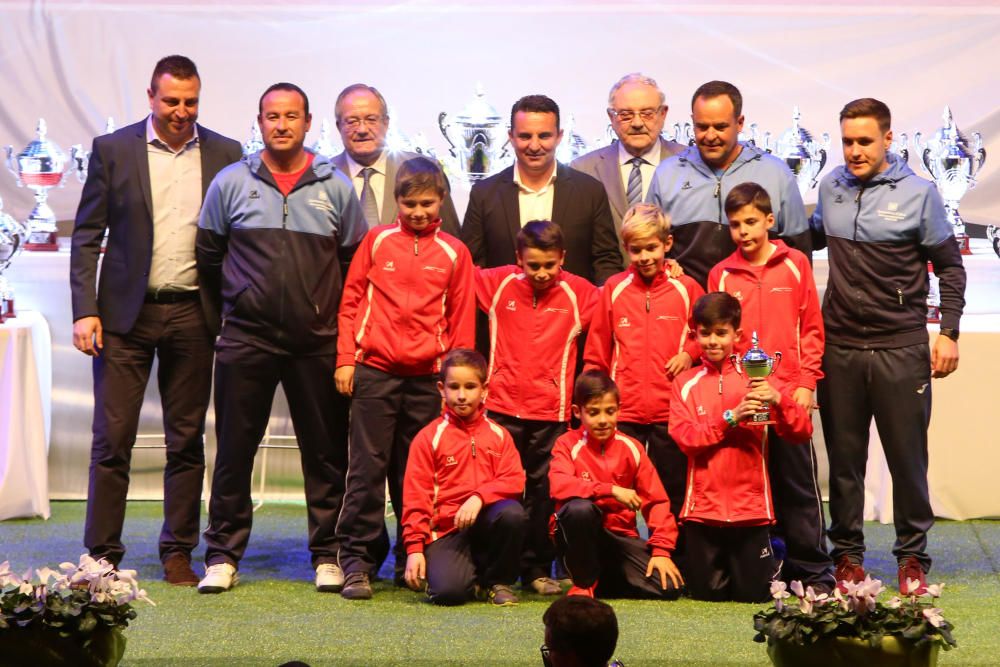 170 equipos premiados en la Gala del Fútbol Base Provincial en La Nucía